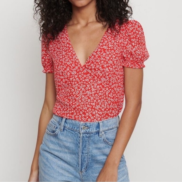 NWOT Dynamite floral blouse - Picture 1 of 5